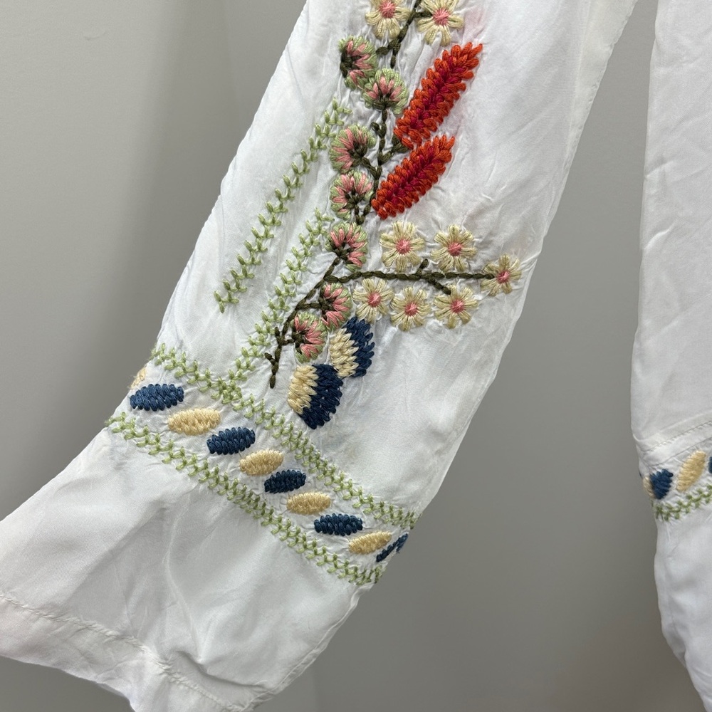 Rare Johnny Was Biya Embroidered Blouse - Picture 5 of 13